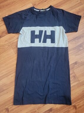 Helly Hansen Navy and Gray Logo Tee Dress